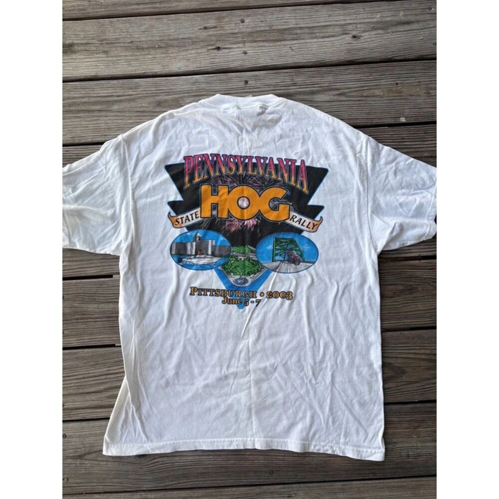 Vintage Y2K Harley Davidson Pennsylvania Hog Rally 2003